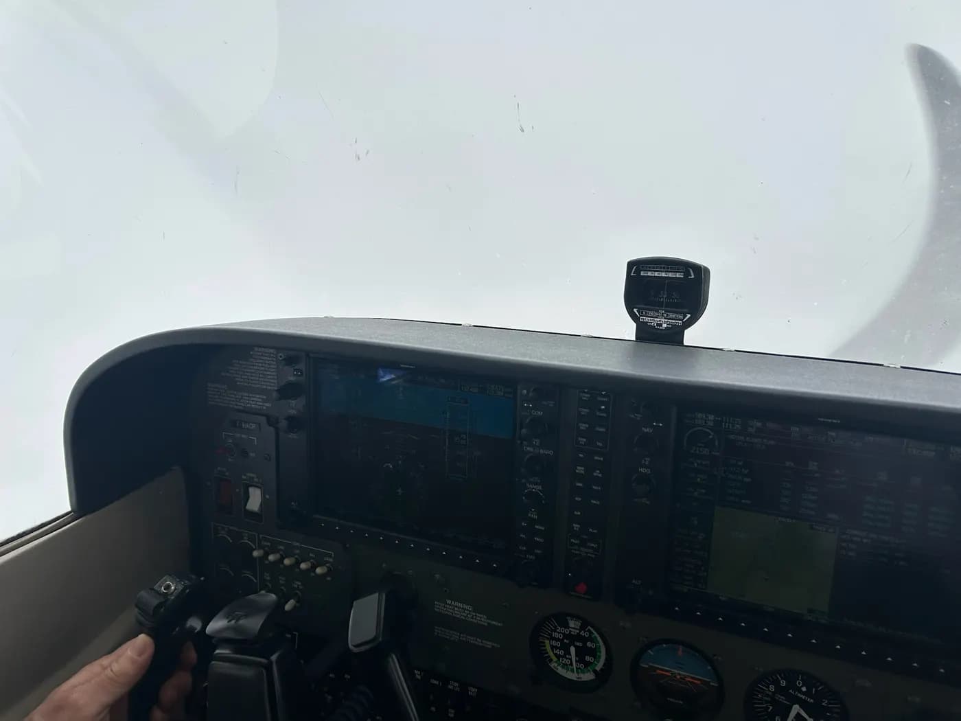 Instrument panel in cloud